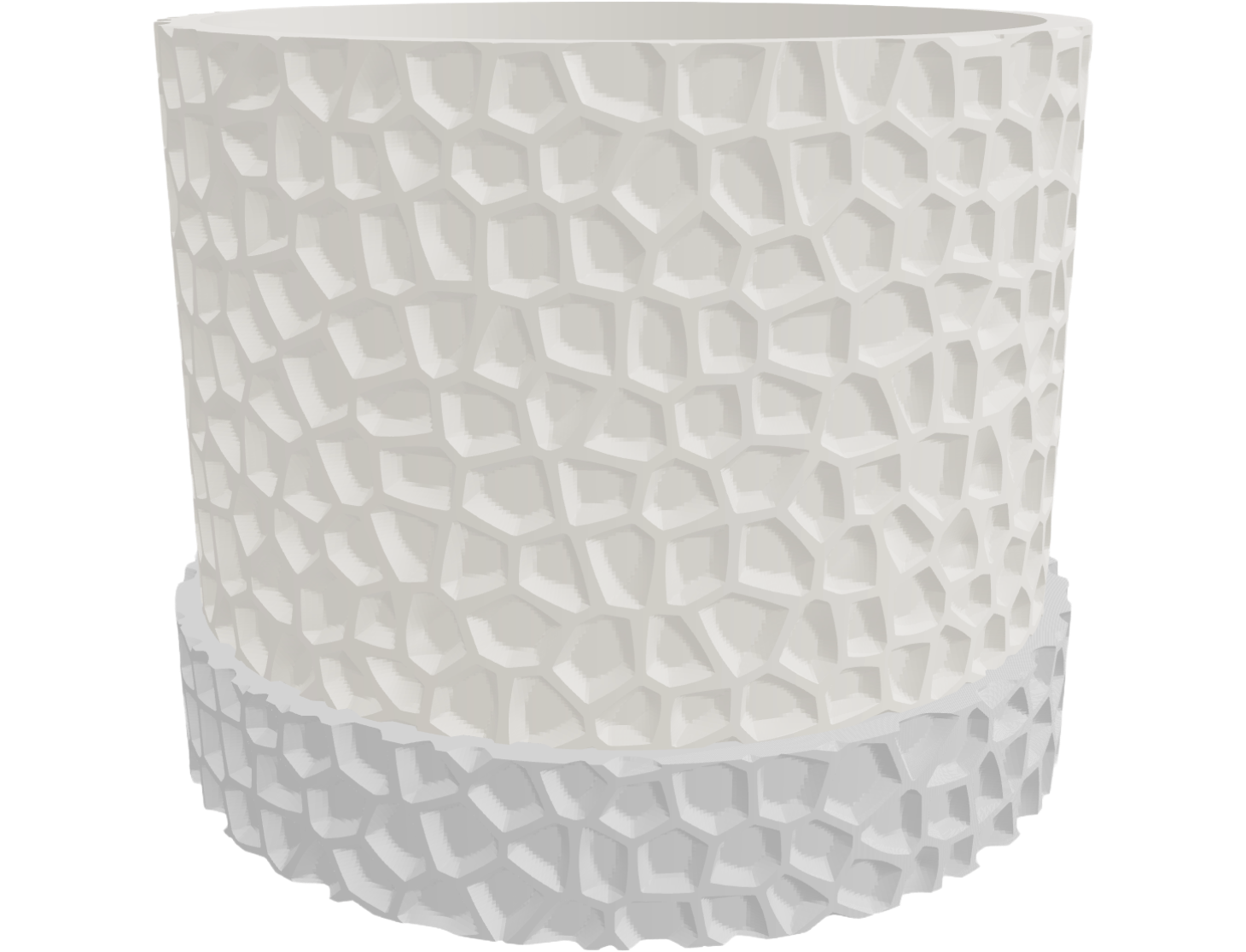 Navy blue fuzzy planter