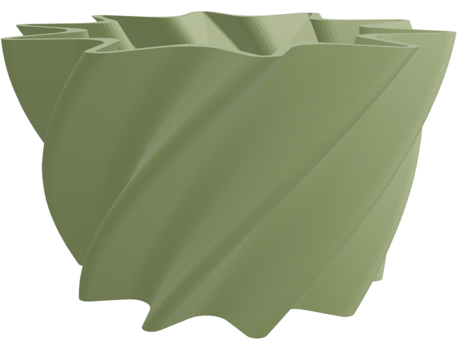 Stone texture tapered pot